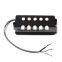 Black 5 String Bass Guitar Pickup For Bass Tap