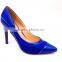 R.blue hot sell point toe high heel lady shoes,thin heels women party heels