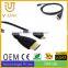Factory Price Full HD 1080P 3D Supported Hdmi to Micro Hdmi Line With Gold-plated