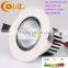 Aluminum Glossy Silver COB led ceiling light with ce rohs OMK-TH001-3A