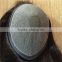 Natural looking 100% silk top human hair toupee for women
