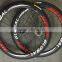 MeyerGlobal Reflective logo high profile carbon rims 700C carbone carbon road bike clincher wheelset 50mm