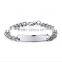 wide adjustable men women stainless steel bangle opened