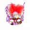 China supplier latest design feather masquerade masks