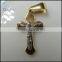 cheap stainless steel silver and gold cross necklace pendant