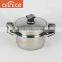 Multi-functional stainless steel cooking pot saucepan milk pot with steamer for food and 3 layer capsuled bottom