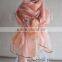 Fashion double-layer nest embroidery & sequins organza silk scarf