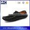 Hot Trend Urban Youth Moccasins Italian Genuine Leather Shoes Loafers Black