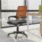 Commercial swivel office funiture chair with armrest and nylon feet