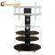 High quality customized tempered glass and metal TV stand