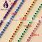 gold rhinestone trim,Plastic rhinestone banding ss8