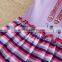 (SD6618) 2-6y 2 colors ready to ship baby clothes sets summer cool girls clothing sets children garments