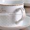 7 OZ Classic Glory Porcelain Cup and Saucer Microwavable Ceramic Coffee/Tea Cappuccino Cup with Handle