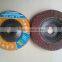 125*22mm Flap Disc With Plastic Backing For Metal Polishing