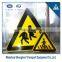 custom highly reflective pedestrian crossing triangle road sign