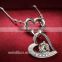 wholesale alibaba 925 silver diamond pendant girlfriend heart pendant necklace