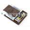 China supplier faux leather or pu leather money clip wallet