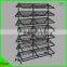 High quality 7 tiers metal shoe store display racks