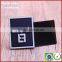 Private black embossed white logo organic pvc label tag for jackets shoes