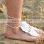 Wholesale Bridesmaid Beach Accessory Crochet Barefoot Sandals Nude Shoes