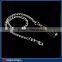 Dog Lead Chain with handle and Snap hook,Twist Dog Chain with Outdoor Chrome Plated