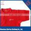 Custom Red Color polo t shirt with your own logo ,one color logo t shirt