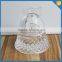 LXHY-BE078 crystal Christmas bell shaped glass candle holder