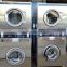 Commerical self-service double token coin-operated stack washer&dryer all in one