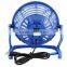 Adjustable angle black plastic usb mini desk fan for notebook