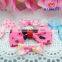 factory wholesale cheap ribbon hair bow with elastic band