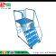TJG CHINA Warehouse Climb The Ladder Mobile Platform Warehouse Shelf Ladder Truck Mute Wheel Rack