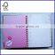 B5 double wire hardcover index notebook with card set