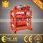 Semi automatic block machine QTJ4-40 vibro press fly ash bricks making plant