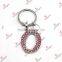 Pink Crystal V Letter Key Chain/Wholesale 26 Letters Keychain (KR15121418)