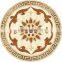 Hotel lobby ceramic waterjet medallion floor tile