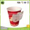 7oz 200ml Paper Hot Drink Coffee Cup With Handle Made By 210g Paper Raw Material