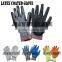 Cheapest 13 Gauge White Nylon Glove with Blue Nitrile Coated Glove Blue Nitrile Palm Coated Work Glove/Guantes De Latex A08