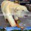 My Dino-C024 Theme park high quality life size polar bear statues