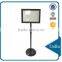 black finish aluminum frame poster stand for image display