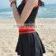 BSC110 New women fashion tight one piece pure skirt bikini swimwear