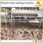 High capacity 2t/h Stainless steel chicken feet peeling production line