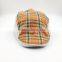 Customized high quality checked cotton ivy cap wholesale