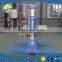 Hydraulic mechanical telescopic mast lift