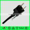 2 pin 7A 125V Japan electrical plug with PSE approved lamp cord