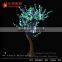 2M height outdoor solar purple cherry blossom led tree light