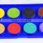 Carton 12 pcs watercolor paint box for watercolors cakes painting,custom design gouache and post color paint