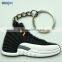 factory wholesale 3d promotional rubber running shoe keychain