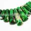 17-38mm forest green imperial jasper cabochon beads, chorker necklace pendant cabochon loose beads set 3160003
