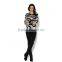 Pretty steps 2015 guangzhou winter clothing women full printed sweater fashion