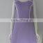 Pretty steps new fashionable purple Tweed Cotton woven check dress 2015